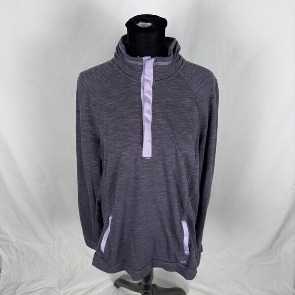 Avalanche Purple Snap Neck Pullover Sweatshirt - Women’s XL - Picture 5 of 9